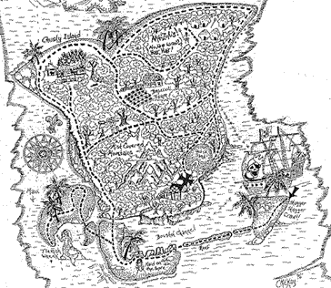 map of Crusty Island